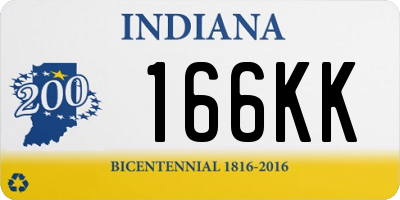 IN license plate 166KK