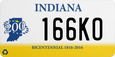 IN license plate 166KO