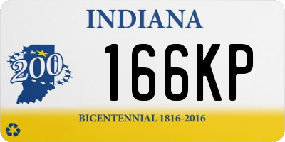 IN license plate 166KP
