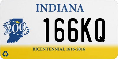 IN license plate 166KQ