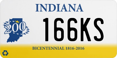 IN license plate 166KS