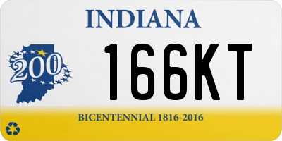 IN license plate 166KT