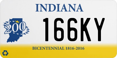 IN license plate 166KY