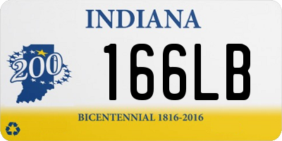 IN license plate 166LB