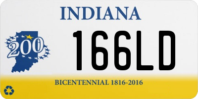 IN license plate 166LD