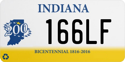 IN license plate 166LF