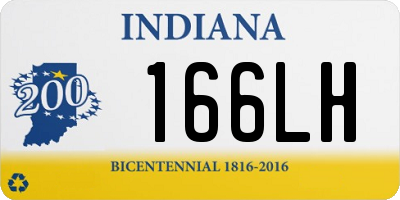 IN license plate 166LH