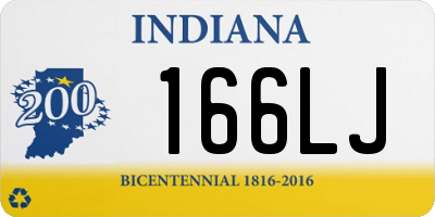 IN license plate 166LJ