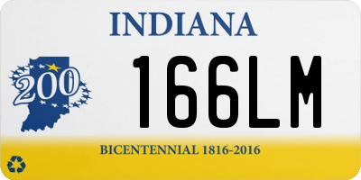 IN license plate 166LM