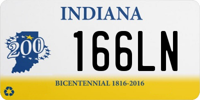 IN license plate 166LN