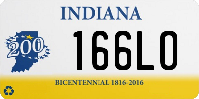IN license plate 166LO