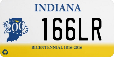 IN license plate 166LR