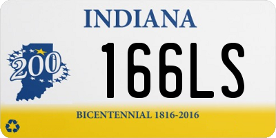 IN license plate 166LS