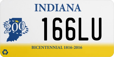 IN license plate 166LU