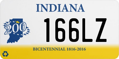 IN license plate 166LZ