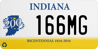 IN license plate 166MG