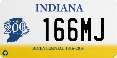 IN license plate 166MJ