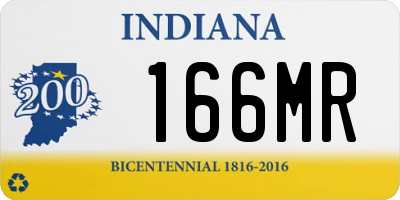 IN license plate 166MR