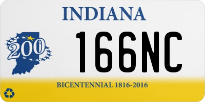 IN license plate 166NC