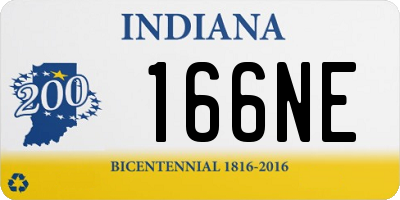 IN license plate 166NE