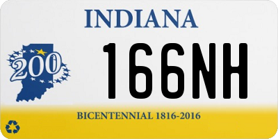 IN license plate 166NH