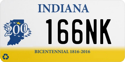 IN license plate 166NK