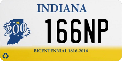 IN license plate 166NP