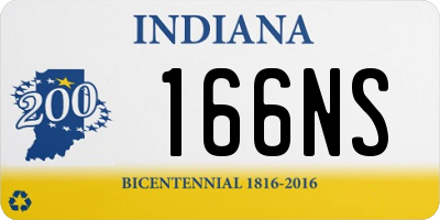 IN license plate 166NS