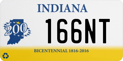 IN license plate 166NT