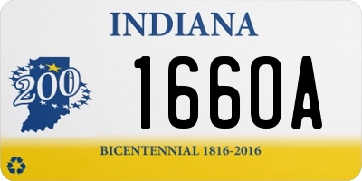 IN license plate 166OA