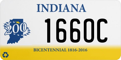 IN license plate 166OC