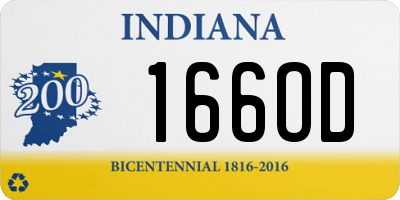 IN license plate 166OD