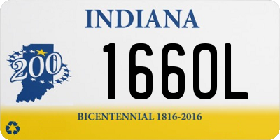 IN license plate 166OL