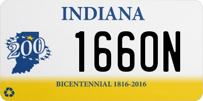 IN license plate 166ON