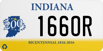 IN license plate 166OR