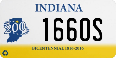 IN license plate 166OS
