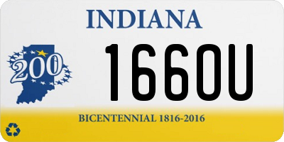 IN license plate 166OU