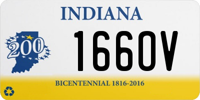 IN license plate 166OV