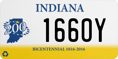 IN license plate 166OY