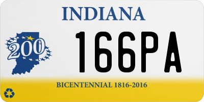 IN license plate 166PA