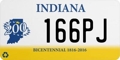 IN license plate 166PJ