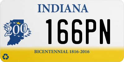 IN license plate 166PN