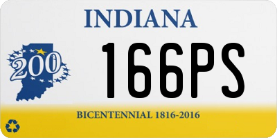 IN license plate 166PS