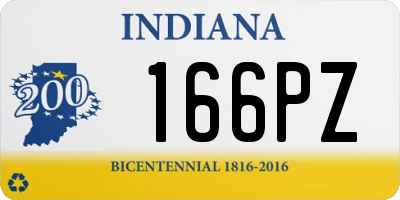 IN license plate 166PZ