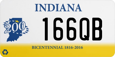 IN license plate 166QB