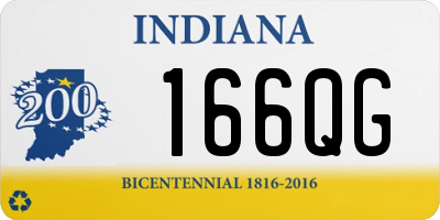 IN license plate 166QG