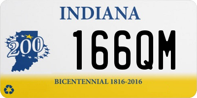 IN license plate 166QM