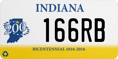 IN license plate 166RB