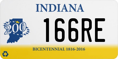 IN license plate 166RE