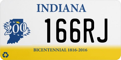 IN license plate 166RJ
